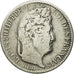 Moneta, Francia, Louis-Philippe, 1/2 Franc, 1844, Paris, MB, Argento, KM:741.1