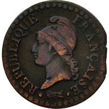 Coin, France, Dupré, Centime, AN 7, Paris, VF(20-25), Bronze, KM:646