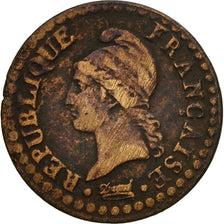 Münze, Frankreich, Dupré, Centime, AN 6, Paris, S, Bronze, KM:646, Gadoury:76