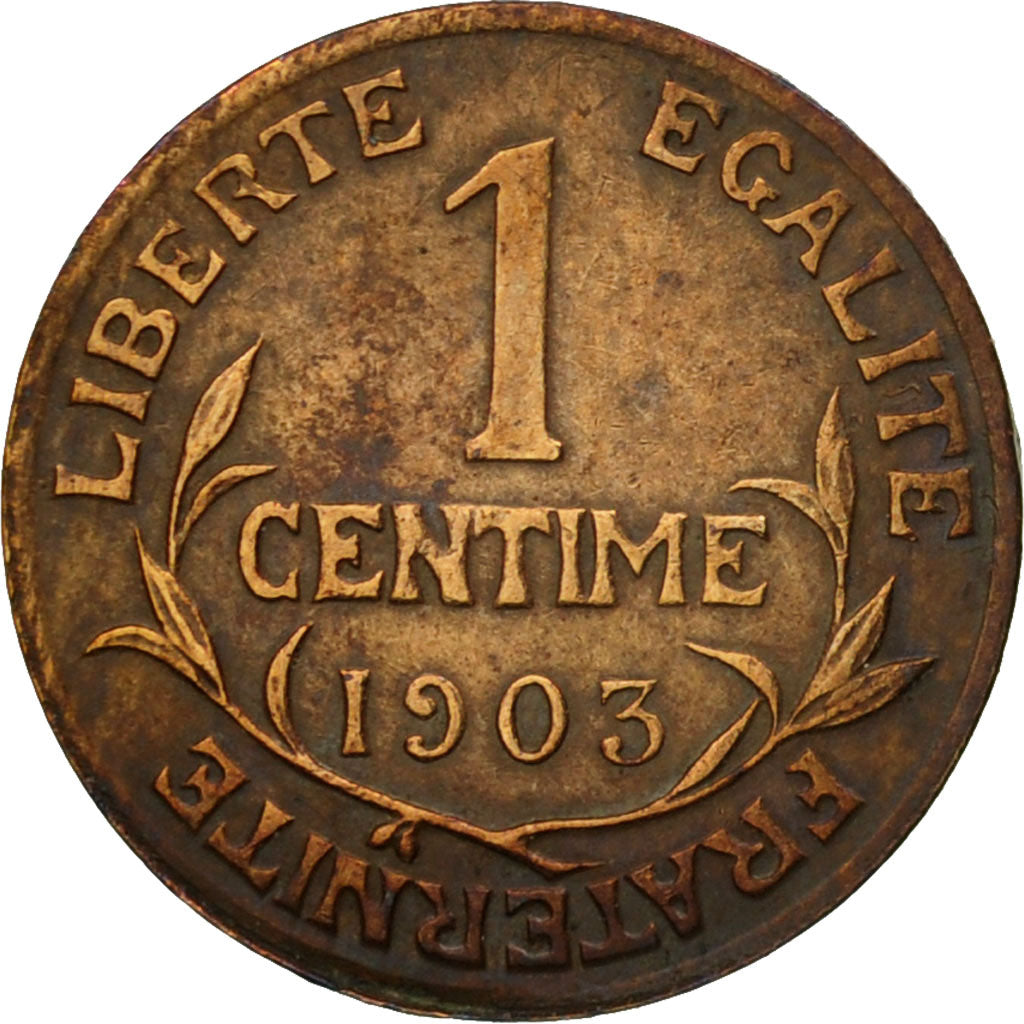 Moneta, Francja, Dupuis, Centime, 1903, Paris, VF(20-25), Bronze, KM:840