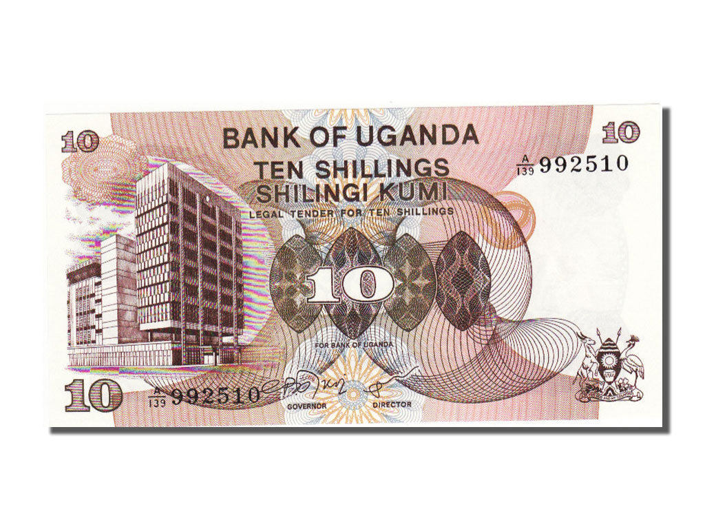 Uganda, 10 Shillings, 1979, UNC(65-70), A139992510