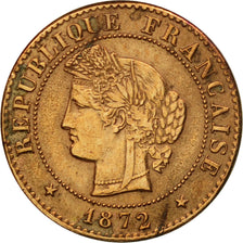 Moneta, Francia, Cérès, Centime, 1872, Paris, MB+, Bronzo, KM:826.1