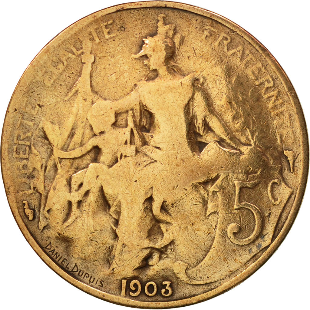 Monnaie, France, Dupuis, 5 Centimes, 1903, Paris, TB+, Bronze, Gadoury:165