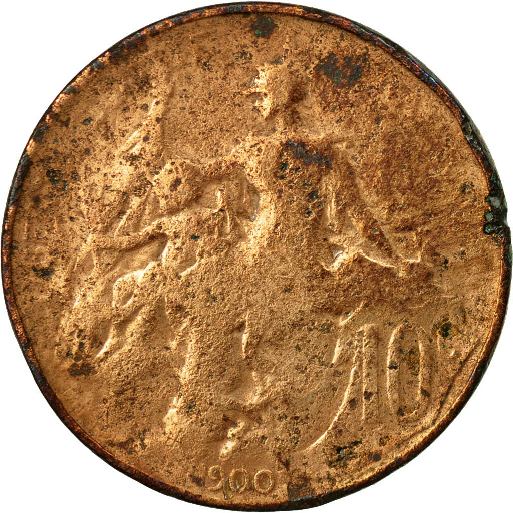 Monnaie, France, Dupuis, 10 Centimes, 1900, Paris, TB, Bronze, Gadoury:277