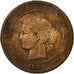 Moneta, Francia, Cérès, 10 Centimes, 1885, Paris, MB, Bronzo, KM:815.1