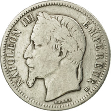 Moneda, Francia, Napoleon III, Napoléon III, Franc, 1866, Strasbourg, BC+