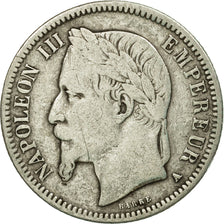 Monnaie, France, Napoleon III, Napoléon III, Franc, 1869, Paris, TB, Argent
