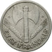 Moneda, Francia, Morlon, Franc, 1944, Castelsarrasin, BC+, Aluminio, KM:885a.3
