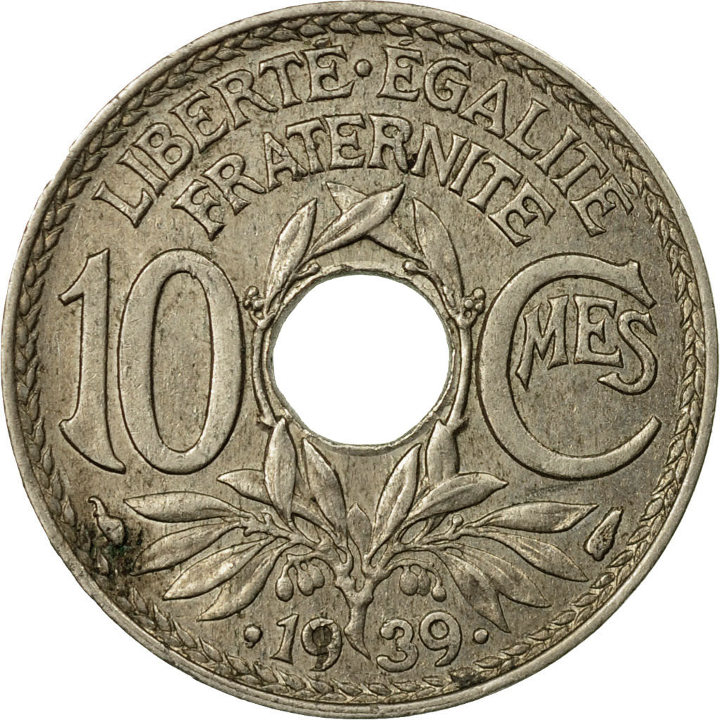 Monnaie, France, Lindauer, 10 Centimes, 1939, Paris, TB+, Nickel-Bronze