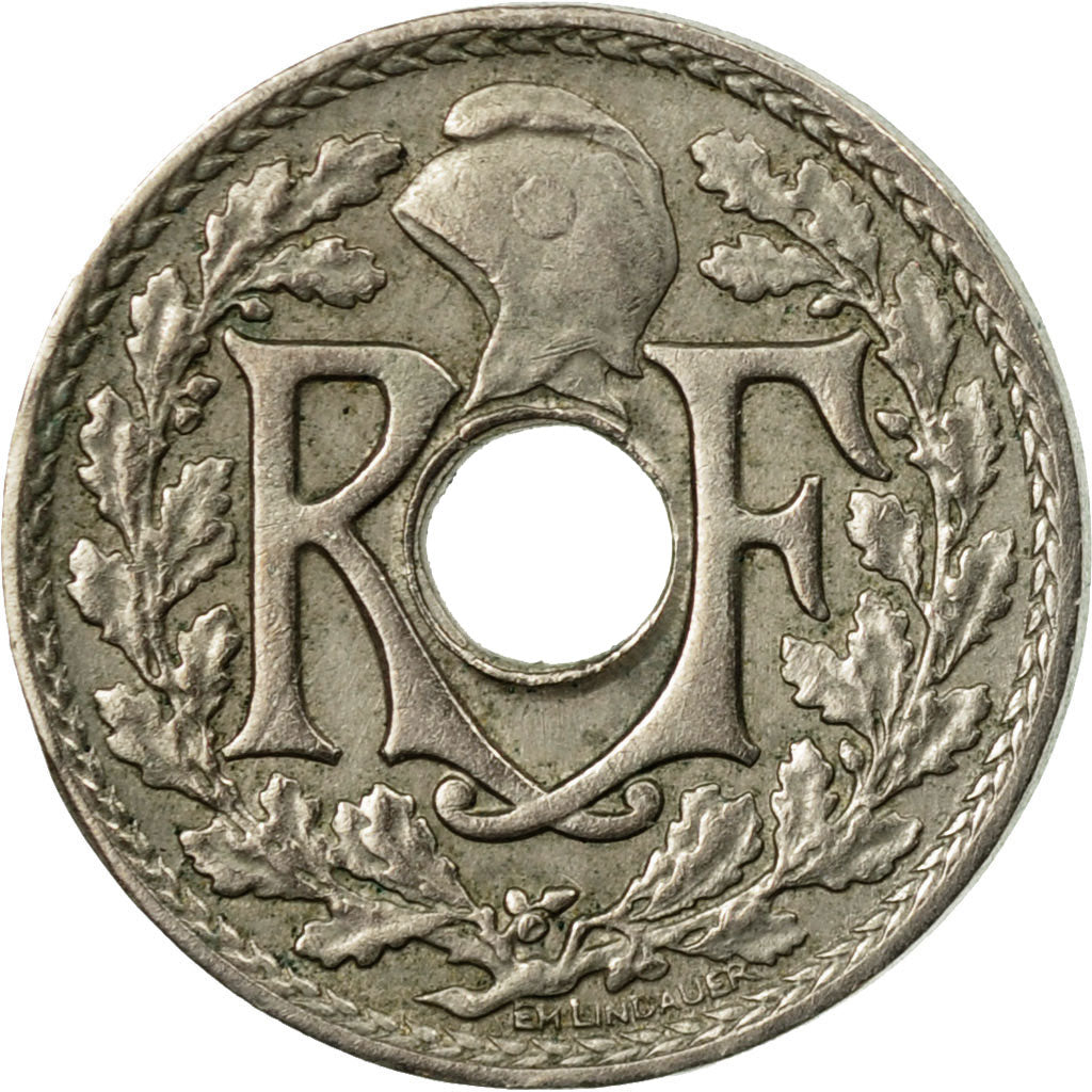 Coin, France, Lindauer, 5 Centimes, 1924, Paris, VF(30-35), Copper-nickel