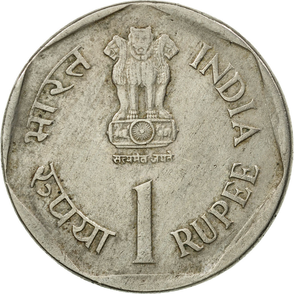 Monnaie, INDIA-REPUBLIC, Rupee, 1992, Calcutta, TB+, Copper-nickel, KM:94