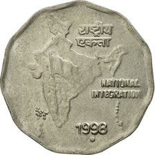 Monnaie, INDIA-REPUBLIC, 2 Rupees, 1998, TB+, Copper-nickel, KM:121.5
