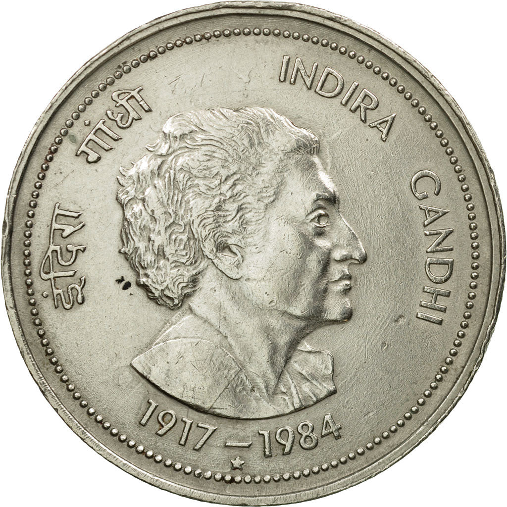 Münze, INDIA-REPUBLIC, 5 Rupees, 1985, SS, Copper-nickel, KM:150