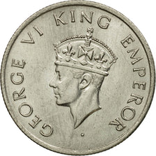 Monnaie, INDIA-BRITISH, George VI, 1/2 Rupee, 1947, TTB, Nickel, KM:553