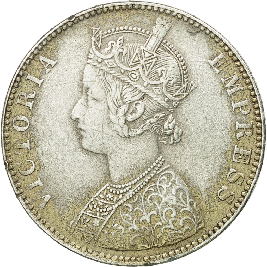 Monnaie, INDIA-BRITISH, Victoria, Rupee, 1891, TB+, Argent, KM:492