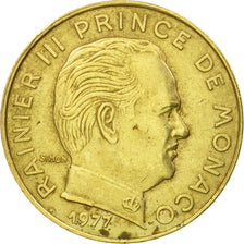 Münze, Monaco, Rainier III, 20 Centimes, 1977, S+, Aluminum-Bronze, KM:143