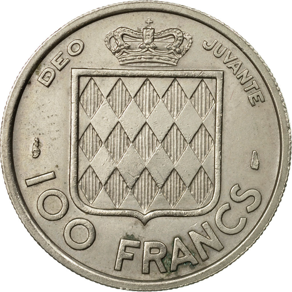 Moneta, Monaco, Rainier III, 100 Francs, Cent, 1956, BB, Rame-nichel, KM:134
