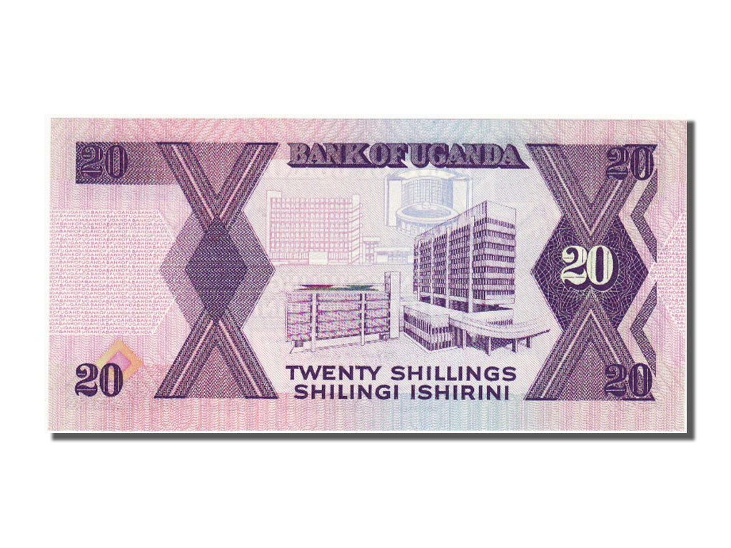 Uganda, 20 Shillings, 1988, KM #29b, UNC(65-70), BR378730