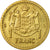 Coin, Monaco, Louis II, Franc, Undated (1943), Poissy, EF(40-45), Cupro-alu