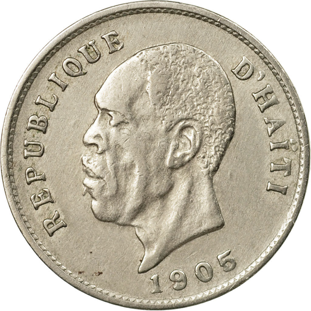 Moneta, Haiti, 5 Centimes, 1905, BB, Rame-nichel, KM:53