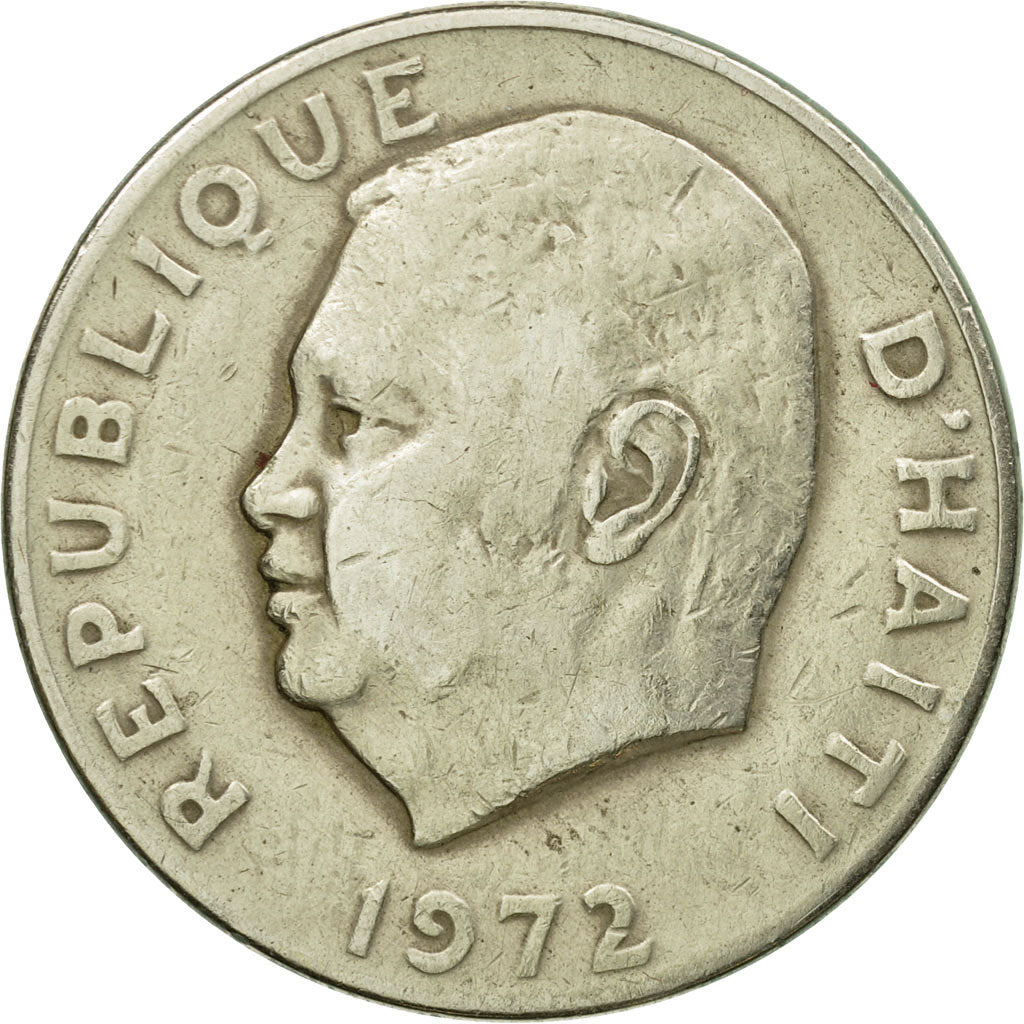 Moneta, Haiti, 50 Centimes, 1972, MB+, Rame-nichel, KM:101