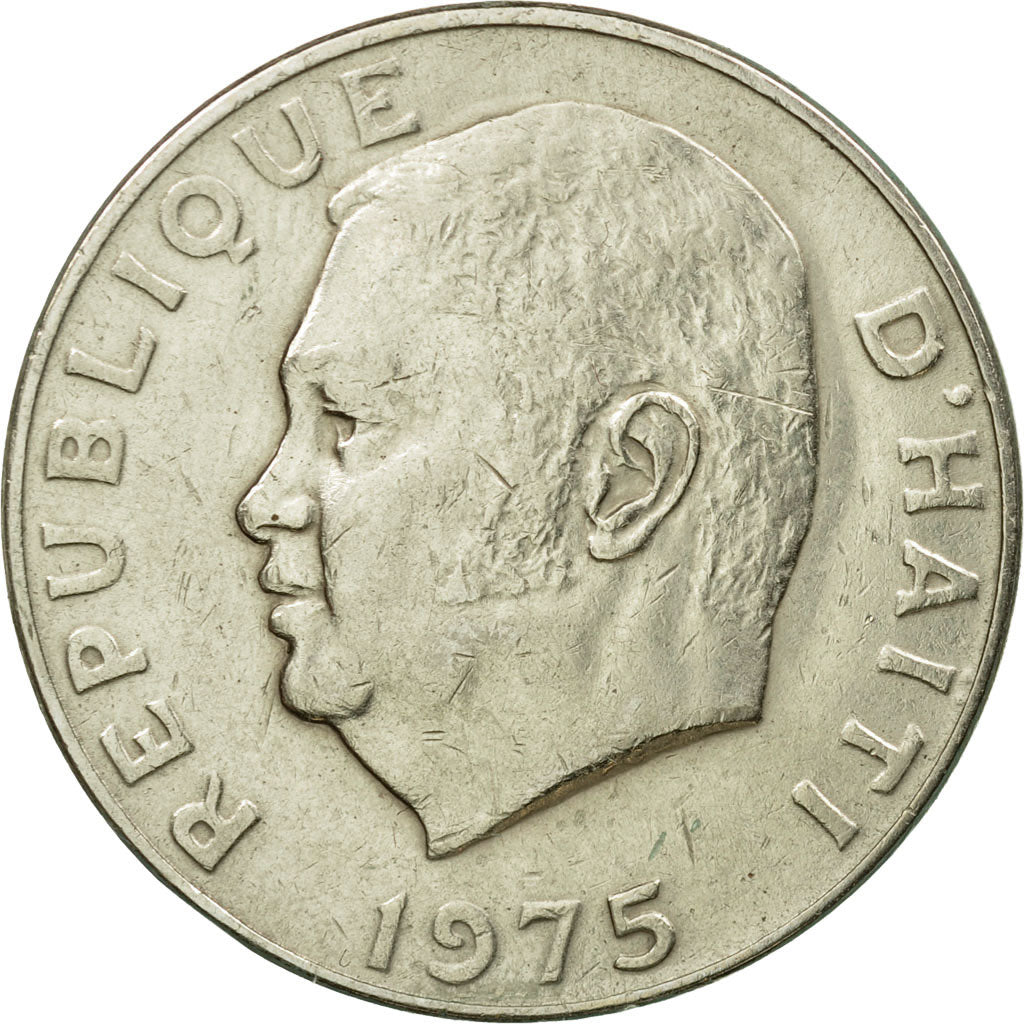 Münze, Haiti, 50 Centimes, 1975, S+, Copper-Nickel-Zinc, KM:101a