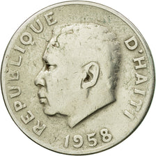 Moneta, Haiti, 10 Centimes, 1958, MB+, Rame-nichel-zinco, KM:63