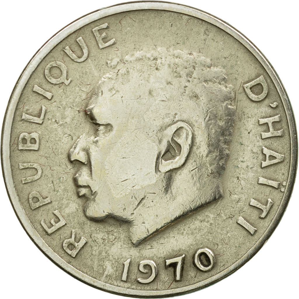 Monnaie, Haïti, 10 Centimes, 1970, TB+, Copper-Nickel-Zinc, KM:63