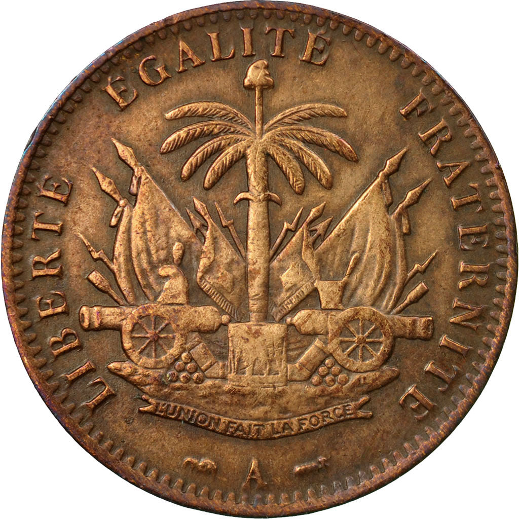 Moneda, Haití, Centime, 1895, BC+, Bronce, KM:48