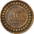 Moneta, Tunisia, Muhammad al-Nasir Bey, 10 Centimes, 1916, Paris, VF(20-25)