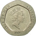 Moneta, Isola di Man, Elizabeth II, 20 Pence, 1995, MB+, Rame-nichel, KM:391