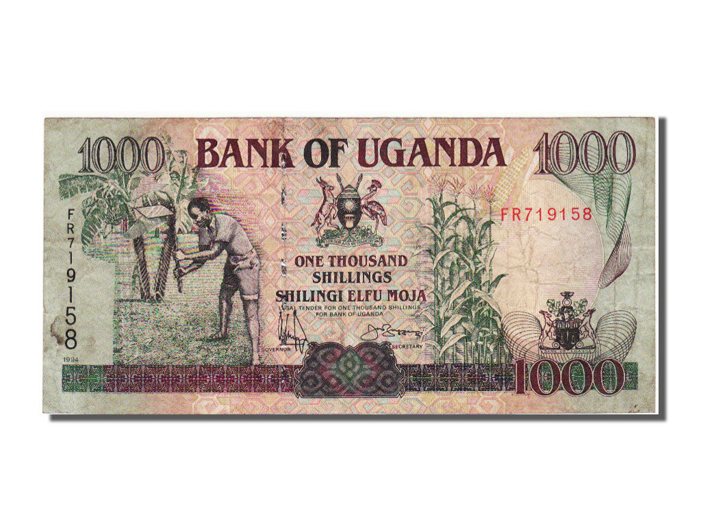 Uganda, 1000 Shillings, 1994, KM #36, VF(30-35), FR719158