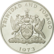 Moneta, TRINIDAD E TOBAGO, 50 Cents, 1973, Franklin Mint, MB+, Rame-nichel