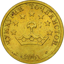 Moneta, Tagikistan, 25 Drams, 2001, St. Petersburg, BB, Ottone, KM:5.1
