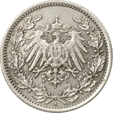Moneda, ALEMANIA - IMPERIO, 1/2 Mark, 1918, Berlin, MBC, Plata, KM:17