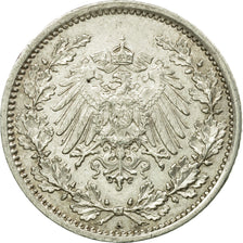 Munten, DUITSLAND - KEIZERRIJK, 1/2 Mark, 1917, Berlin, ZF, Zilver, KM:17