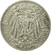 Moneta, GERMANIA - IMPERO, Wilhelm II, 25 Pfennig, 1910, Berlin, BB, Nichel