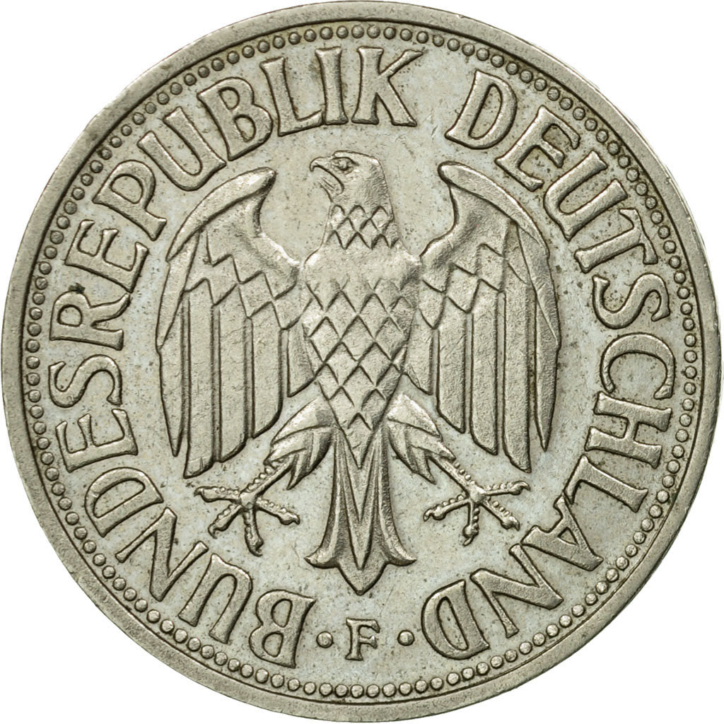 Moneta, GERMANIA - REPUBBLICA FEDERALE, Mark, 1957, Stuttgart, BB, Rame-nichel