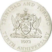 Moneta, TRINIDAD E TOBAGO, 10 Dollars, 1972, Franklin Mint, BB, Argento, KM:16