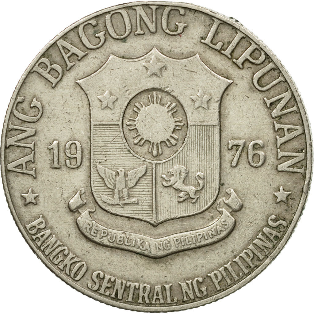 Coin, Philippines, Piso, 1976, VF(30-35), Copper-nickel, KM:209.1
