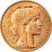 Moeda, França, Marianne, 20 Francs, 1912, Paris, MS(63), Dourado, KM:857