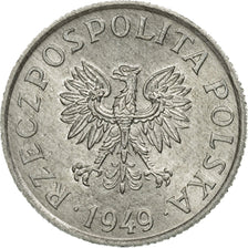 Moneta, Polonia, 2 Grosze, 1949, Warsaw, BB, Alluminio, KM:40