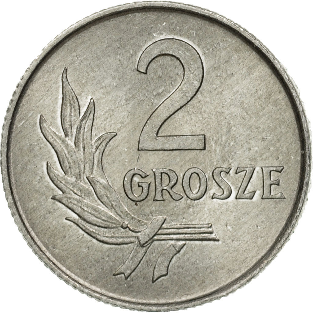 Moneta, Polonia, 2 Grosze, 1949, Warsaw, BB, Alluminio, KM:40