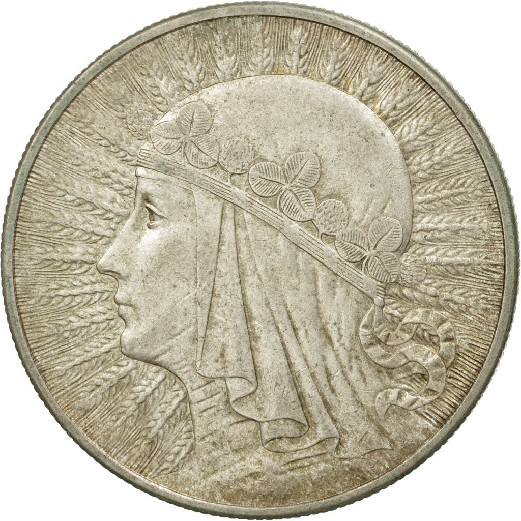 Moneta, Polonia, 10 Zlotych, 1932, Warsaw, MB+, Argento, KM:22