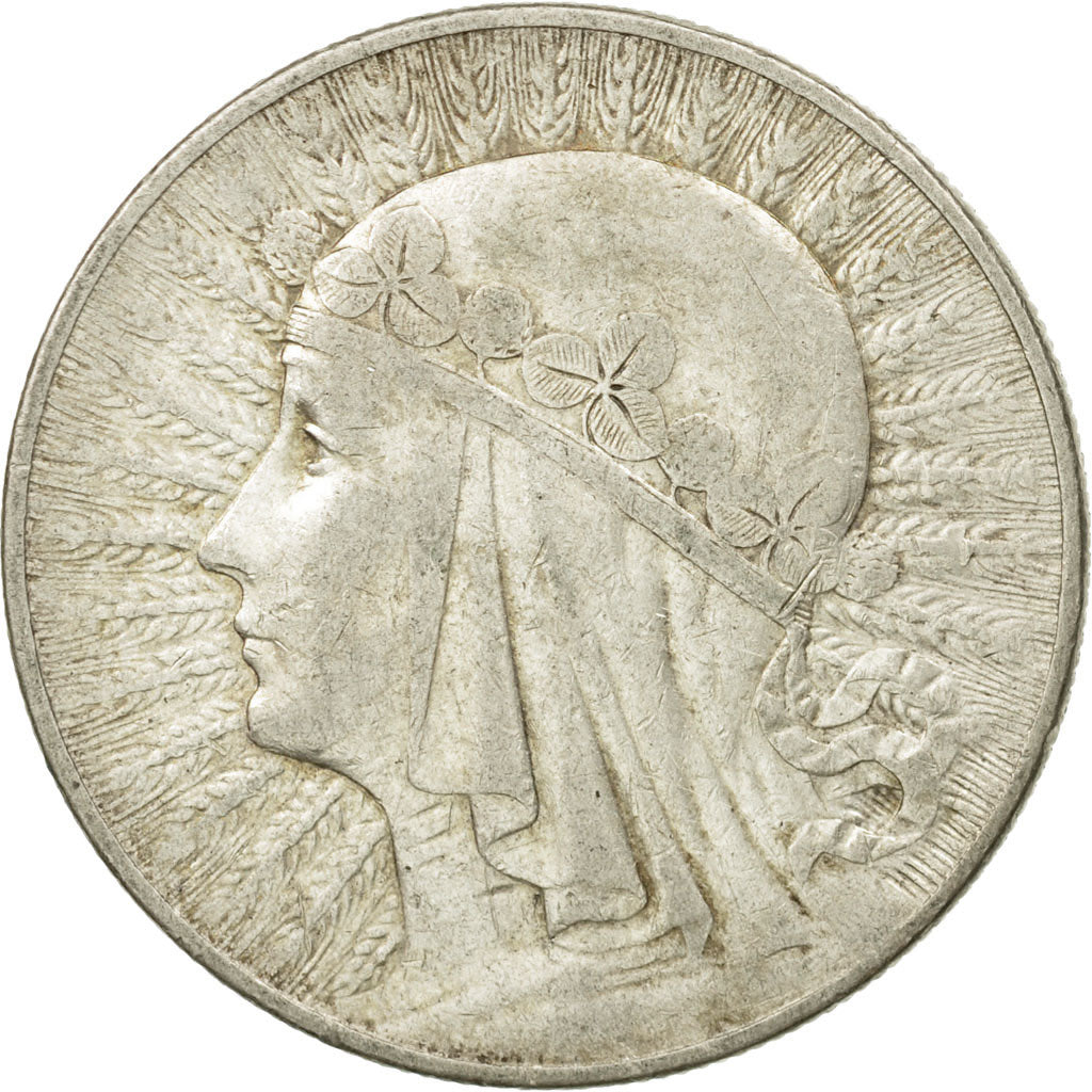 Moneta, Polonia, 10 Zlotych, 1932, Warsaw, MB+, Argento, KM:22