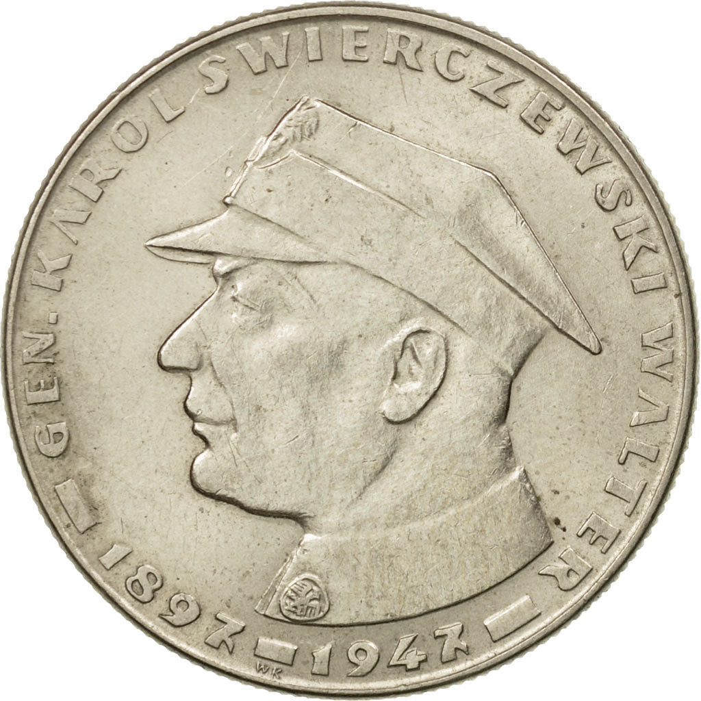 Coin, Poland, 10 Zlotych, 1967, Warsaw, EF(40-45), Copper-nickel, KM:58