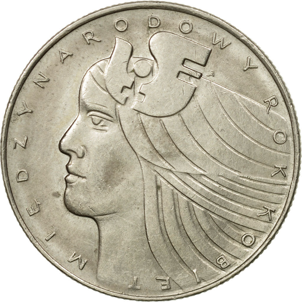 Moneta, Polonia, 20 Zlotych, 1975, Warsaw, BB, Rame-nichel, KM:75