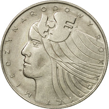 Moneta, Polonia, 20 Zlotych, 1975, Warsaw, BB, Rame-nichel, KM:75