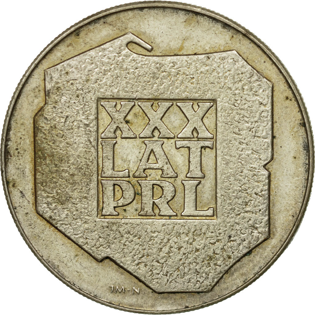 Moneda, Polonia, 200 Zlotych, 1974, Warsaw, BC+, Plata, KM:72