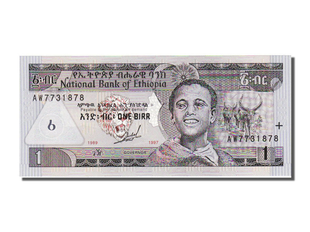 Ethiopia, 1 Birr, 1997, KM #46a, UNC(65-70), AW7731878